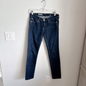 AG Adriano Goldschmied "The Stilt" Cigarette Dark Denim Skinny Jeans